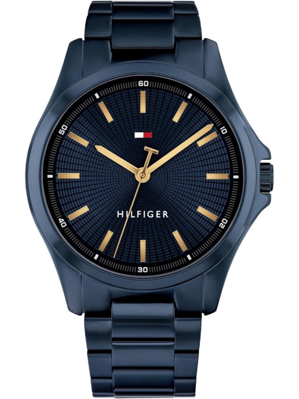 Men's Blue Stainless Steel Bracelet Modern and Stylish Quartz Wrist Watches